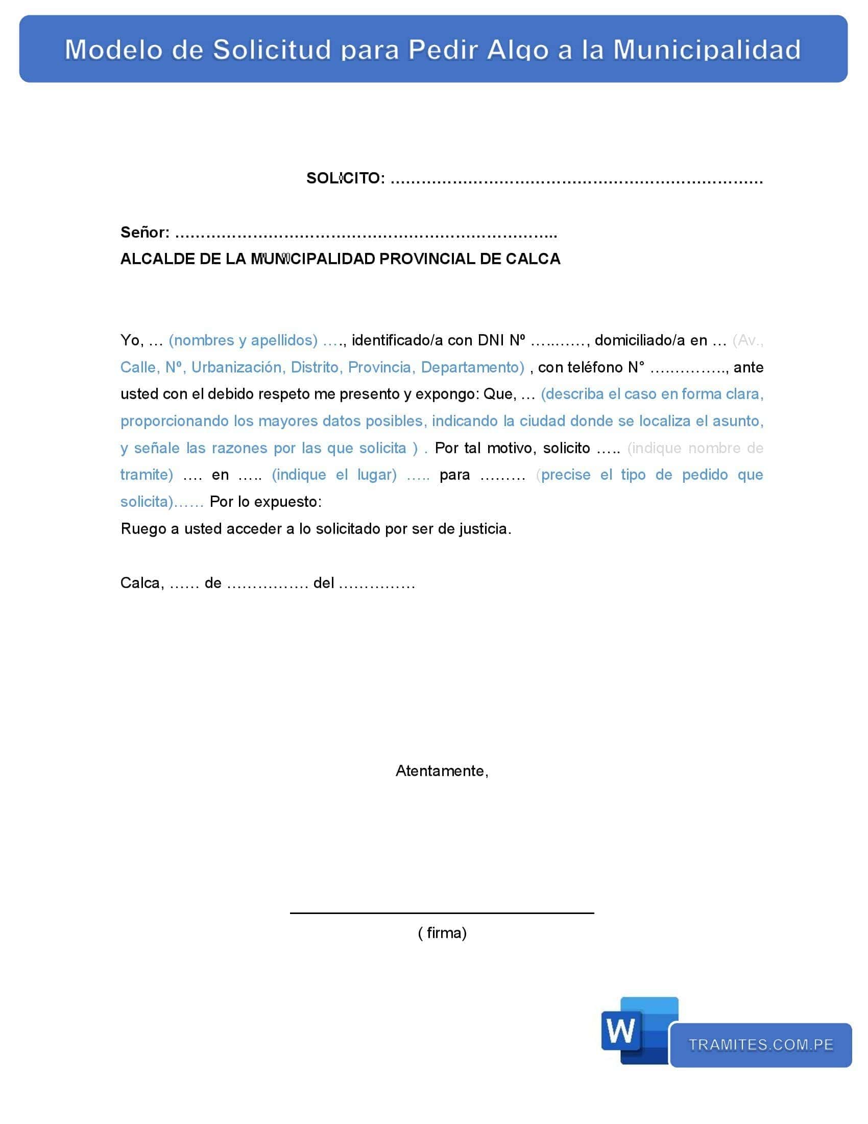 formato de muestra de carta de solicitud simple