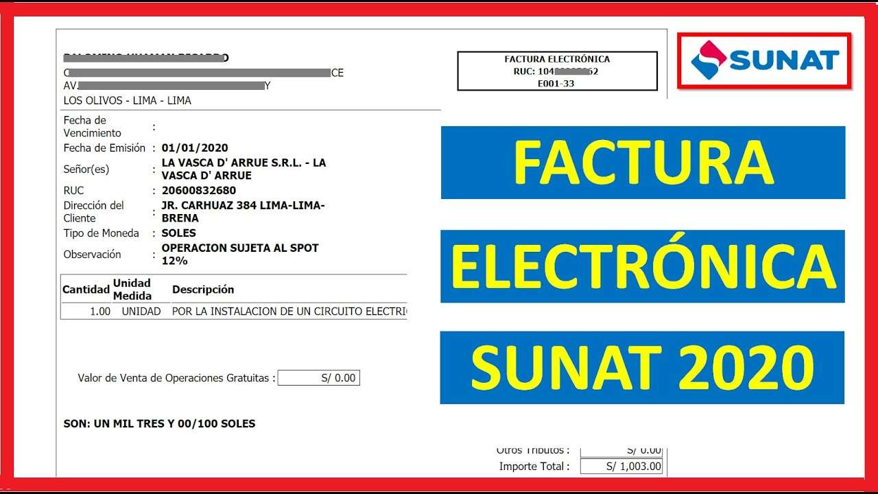 C Mo Emitir Factura Electr Nica Sunat