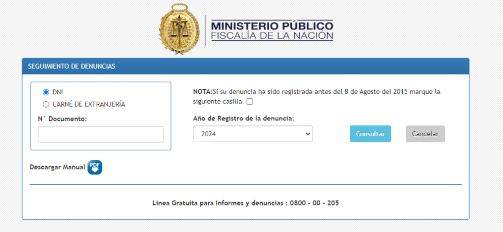denuncia ante el Ministerio Público, denuncia ante el Ministerio Público,