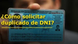 duplicado de tu DNI por pérdida