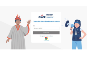 Consulta tu local de votación ONPE