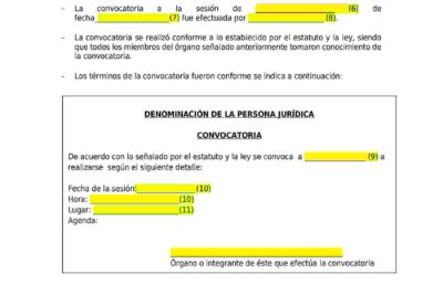 MODELO DE CONSTANCIA DE QUORUM SUNARP 2023