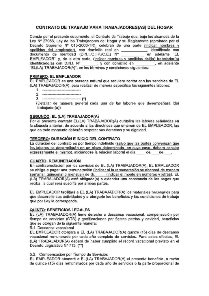 contrato de trabajo es un documento legal que regula la relación laboral entre un trabajador