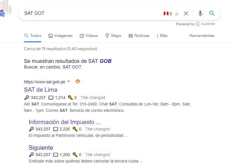 paginal ofical del sat