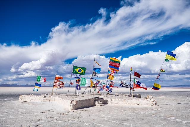 Lago salado de bolivia