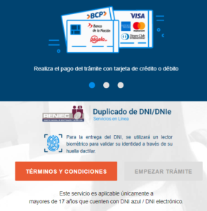 sacar el duplicado de mi DNI por Internet