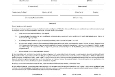 modelo de solicitud para pensión 65