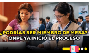 onpe miembro de mesa 2026
